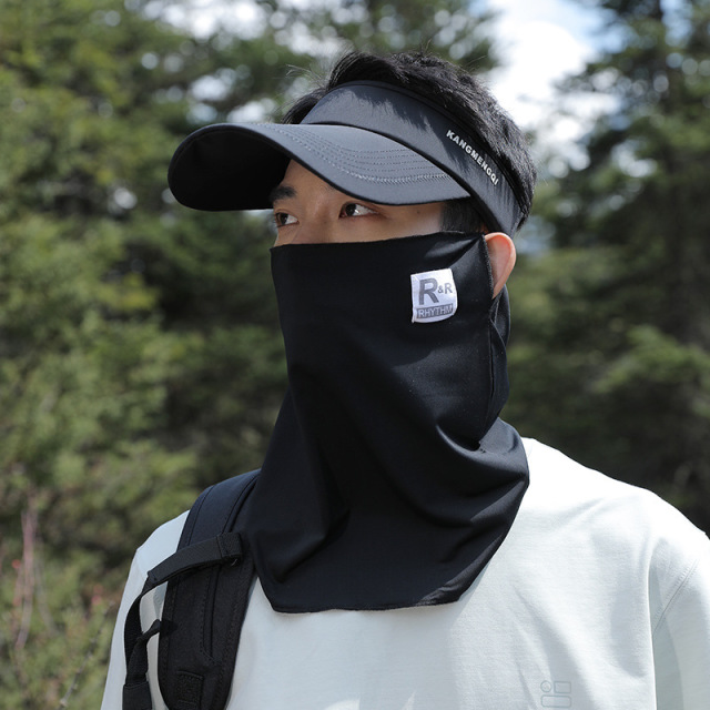 10424281.望远行 遮阳帽男夏季户外运动骑车遮脸面罩空顶遮阳帽情侣男女通用