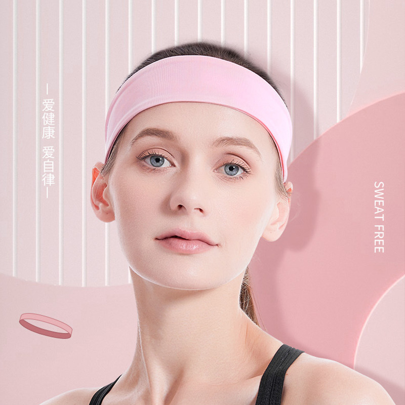 11727477.望远行 瑜伽发带运动吸汗头带女羽毛球健身跑步额头止汗带束发头巾
