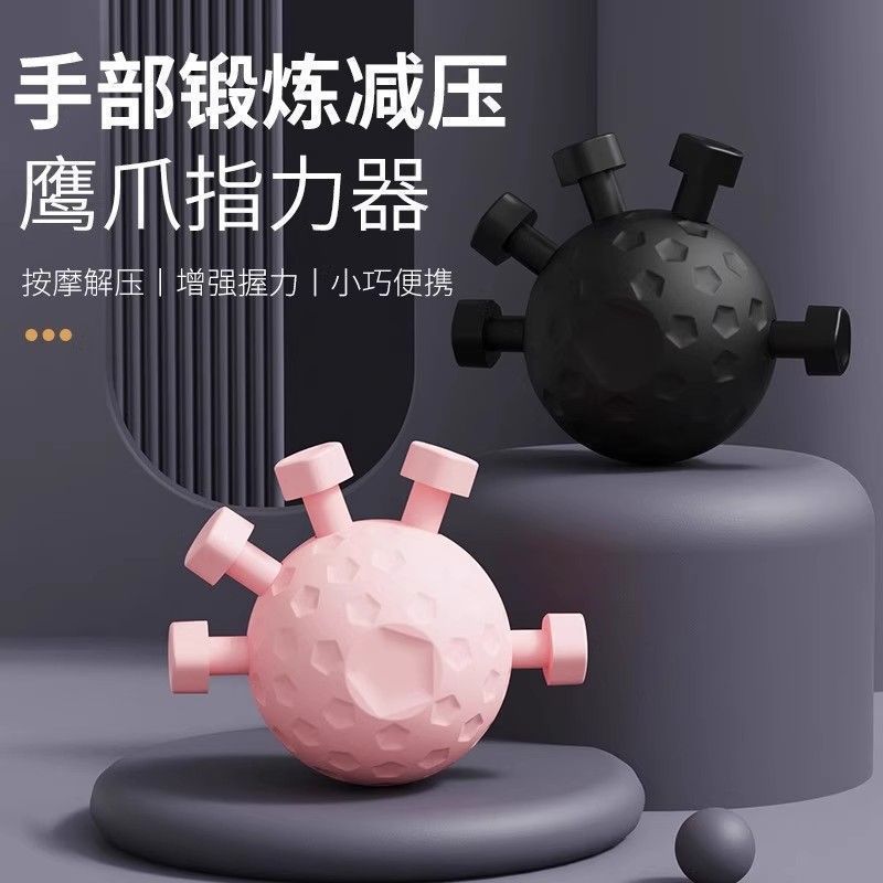 12871285.望远行 手部锻炼解压按压运动握力球家用健身手指握力器鹰爪指力球