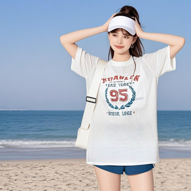 13729869.【超值六件套】巴洛尼莫新款泳衣女学院风分体平角短裤三件套短袖保守显瘦学生温泉泳装YY6613