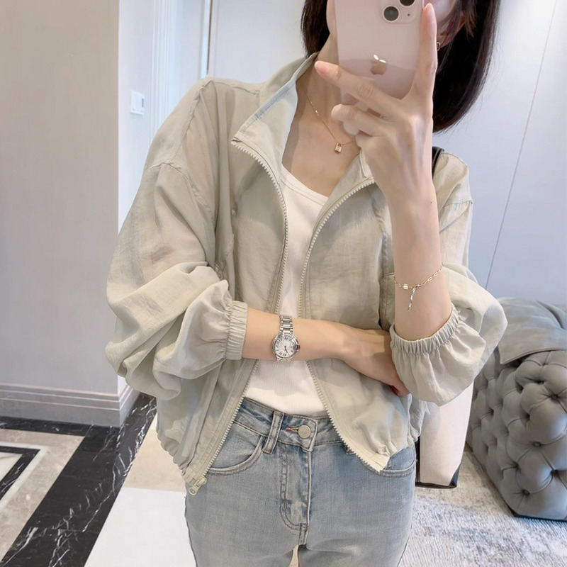 13775735.巴洛尼莫防晒衣女夏季新款慵懒风法式休闲时尚轻薄透气防晒衣短外套女FSY1696