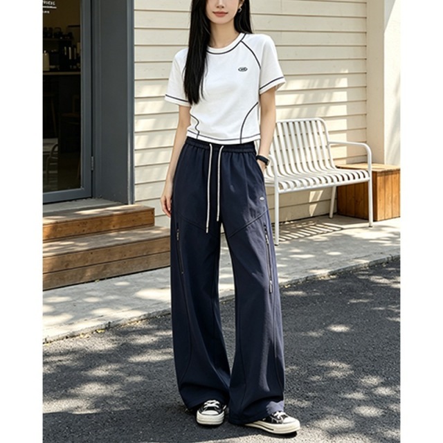 13837714.巴洛尼莫秋季多巴胺户外裤子男女同款防晒弹力透气速干裤中性风宽松百搭运动裤KZHK9715