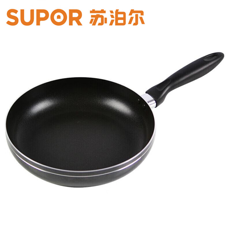 10615605.苏泊尔(SUPOR) 平底锅 煎锅 不粘锅 家用煎炒两用煎牛排烙饼锅明火燃气专用锅(电磁炉禁用)【送礼优选】