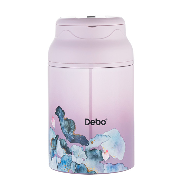 11108261.Debo 德铂古韵香保温提锅 藕色 2层 1400ml