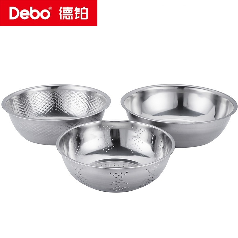 6690437.Debo 德铂 克林斯顿/洗米筛/洗菜盆/过滤盆/24+26+28cm