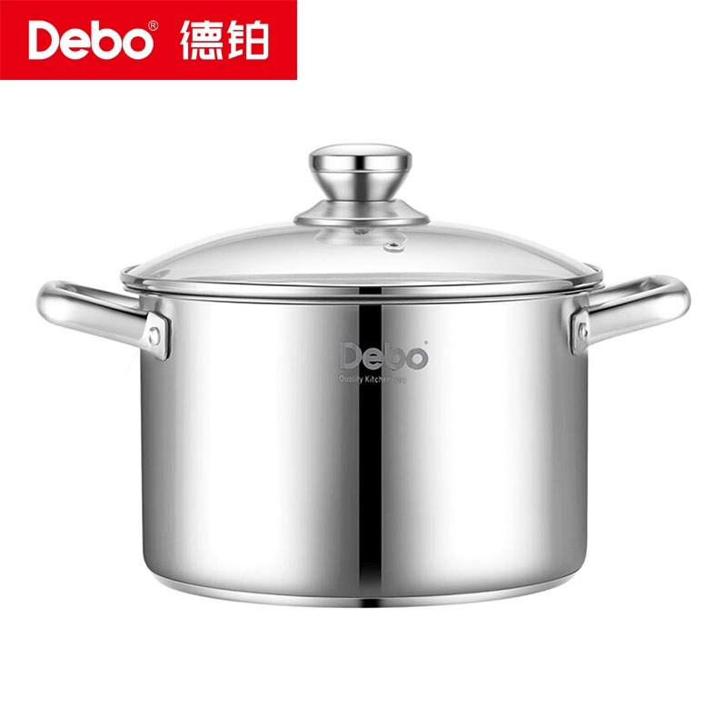 11579348.Debo德铂汤锅304不锈钢锅具煲汤锅燃气电磁炉通用鲁尼22cm