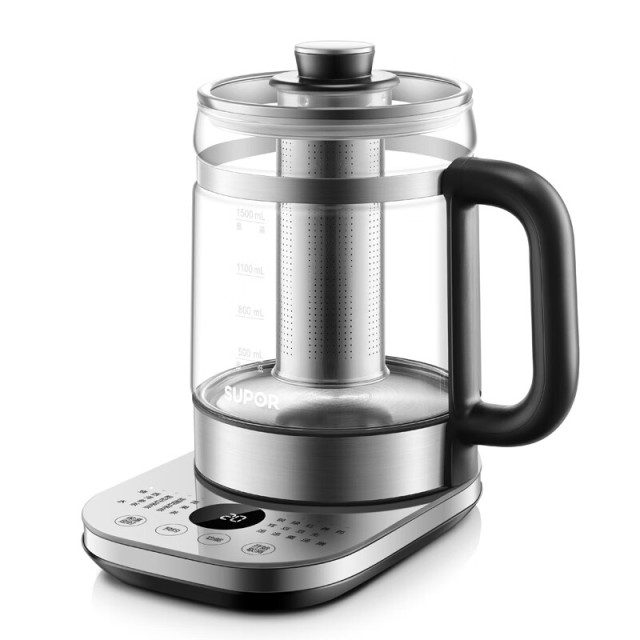 11668384.苏泊尔(SUPOR) 多功能家用花茶壶煮黑茶 燕窝养生壶1.5L 滤网可拆洗 多段控温 双保温模式【送礼优选】