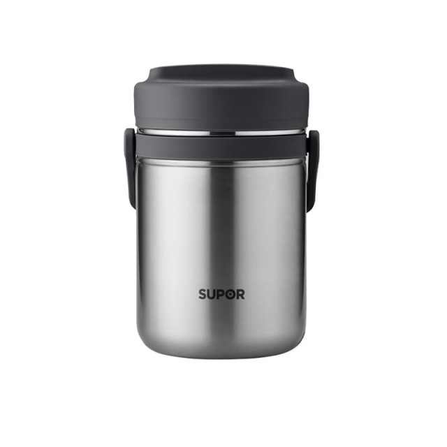 11762784.苏泊尔(SUPOR)保温饭盒304不锈钢KF15A1黑色1.5L容量 黑色 1.5L