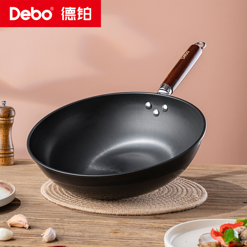 12384231.【优选】Debo德铂劳里森炒锅 32cm(禁用电磁炉)