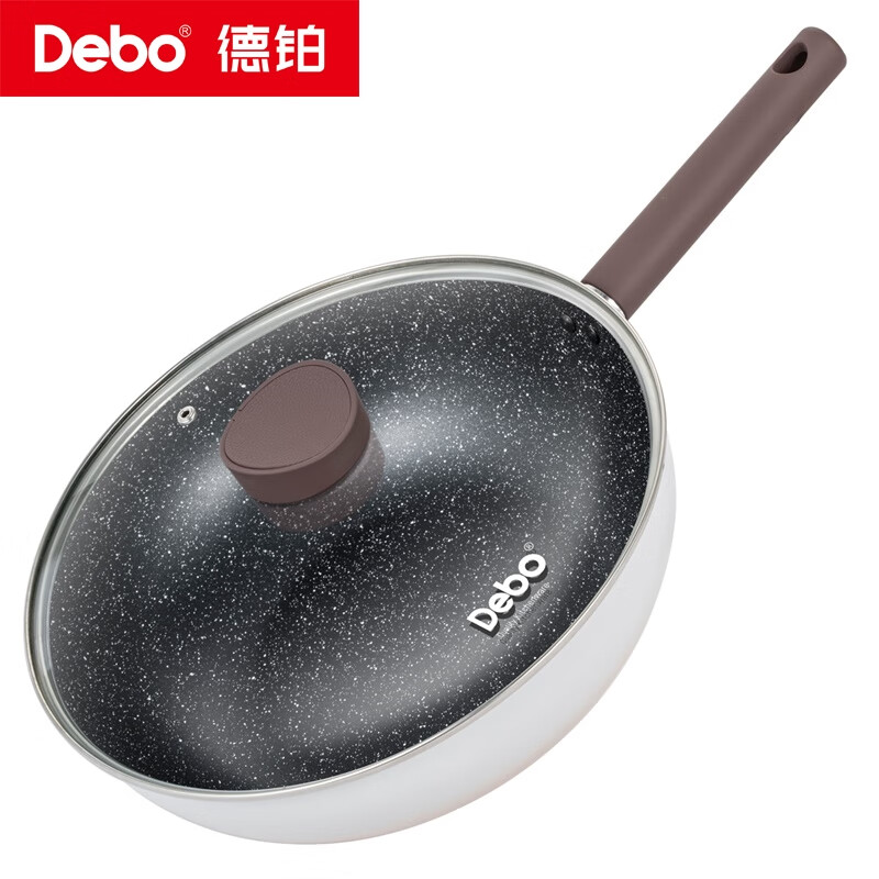 12432583.【优选】Debo德铂卡布奇诺炒锅30cm(禁止使用电磁炉)