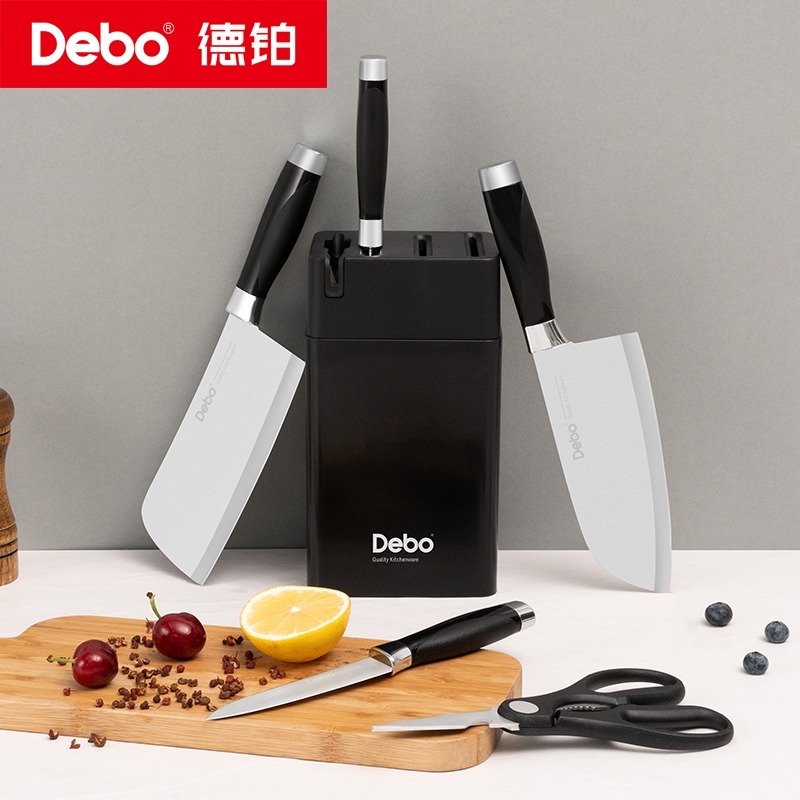 12433929.【优选】Debo德铂刀具套装不锈钢菜刀切片刀剪刀六件套