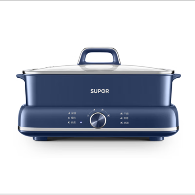 12605918.苏泊尔(SUPOR)电火锅电煮锅火锅专用锅多功能锅分体式家用电热锅电炒锅多用途锅6L