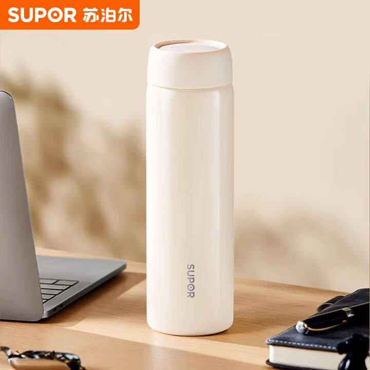 12843477.苏泊尔(SUPOR) 雅系列保温杯316L不锈钢茶水分离家用车载便携水杯子450ml