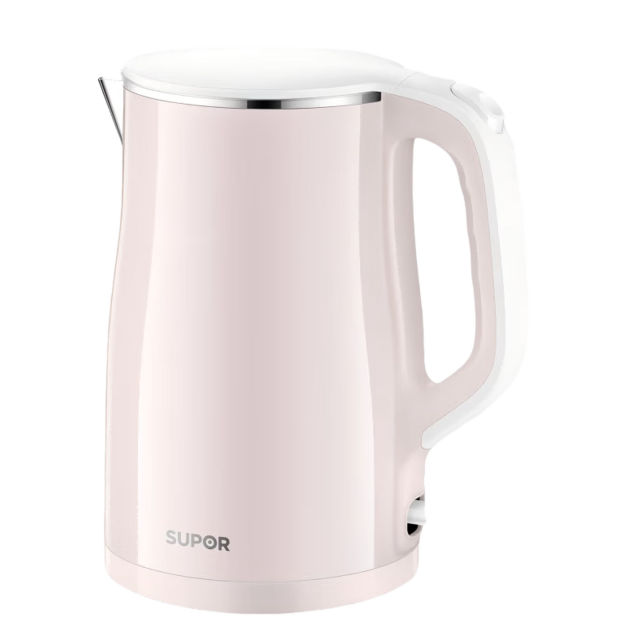 13293164.【优选新品】苏泊尔（SUPOR）电热水壶家用1.5L大容量双层隔热304不锈钢内胆自动断电烧水壶 1.5L