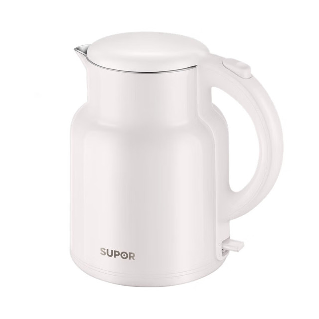 13304069.【优选新品】苏泊尔(SUPOR)电水壶家用电热水壶双层防烫保温烧水壶食品级不锈钢家用开水泡茶 2L
