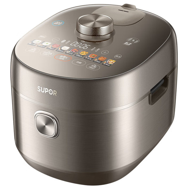 13345115.【优选新品】苏泊尔（SUPOR）电压力锅鲜呼吸电压力锅家用5L容量多功能精钢球釜高压锅智能预约