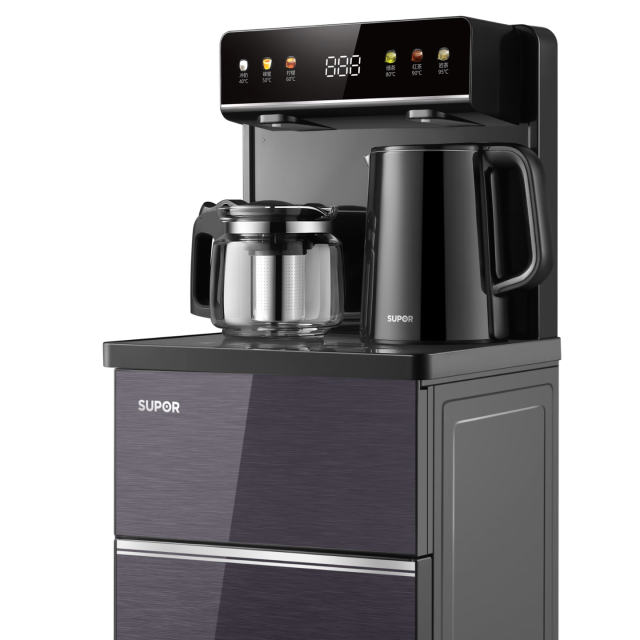 13365820.【优选新品】苏泊尔(SUPOR)茶吧机家用智能高端多功能饮水机下置水桶电子制冷热CBJ55C 慕云紫色