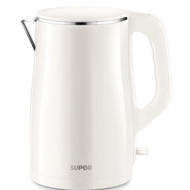 13525276.【优选新品】苏泊尔（SUPOR）电水壶烧水壶 304不锈钢热水壶电热水壶 双层防烫全钢无缝开水壶1.5L