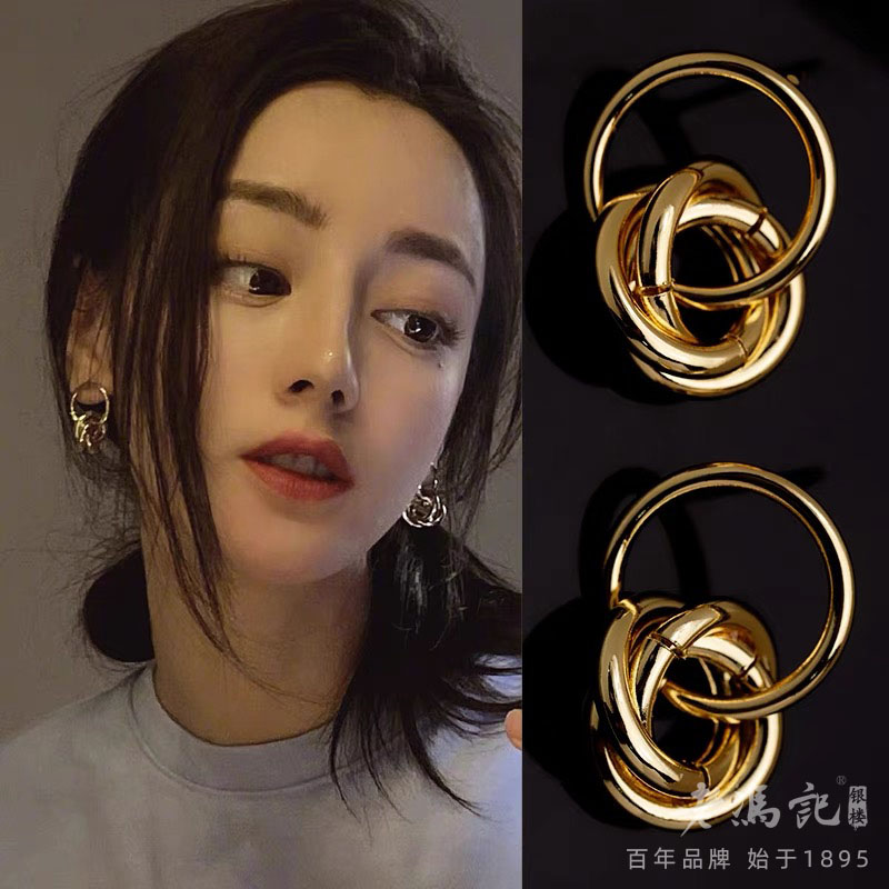 10094834.迪丽热巴同款轻奢法式高级感小众设计耳钉