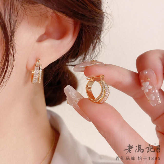13271372.高端品质S925银针微镶双层锆石心形耳扣