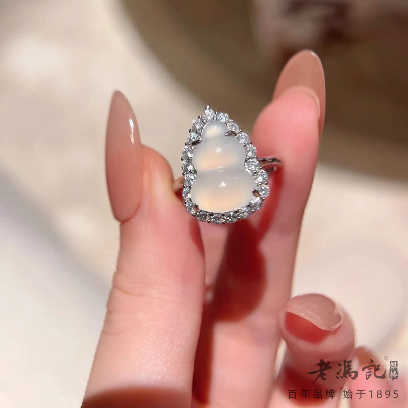 13641655.新中式国风仿玉髓葫芦戒指女轻奢小众高级精致百搭气质指环