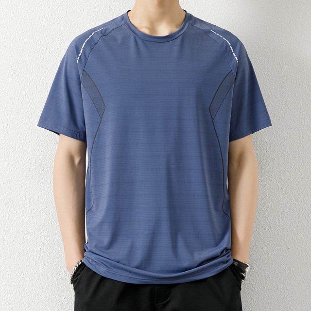 10438275.龙中龙 冰丝半袖潮牌男款短袖t恤夏季潮流薄款