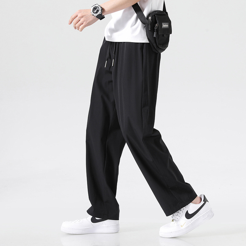 10737202.斯舒郎 宽松直筒西裤休闲长裤夏季裤子男新款潮牌运动裤
