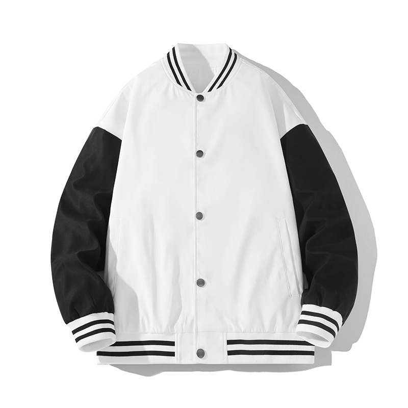 10987286.龙中龙 棒球服外套男士春秋季新款潮牌宽松休闲工装上衣飞行员夹克男