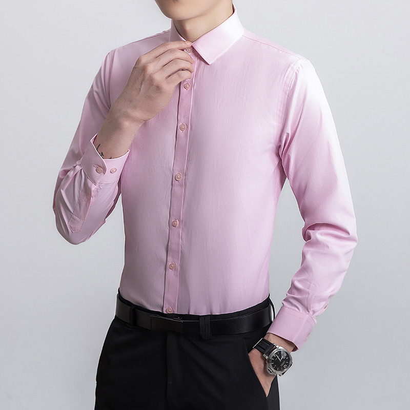 11016985.龙中龙 秋季衬衫男长袖休闲商务衬衣ins潮外套痞帅
