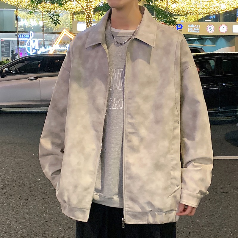 11166362.龙中龙 皮衣外套男秋冬季新款美式复古PU皮夹克休闲街头机车服