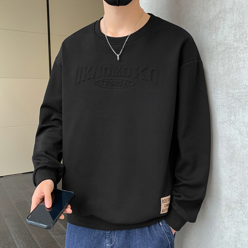 11254413.龙中龙 男士圆领卫衣春秋款潮牌百搭休闲秋冬季长袖t恤男款秋装上衣