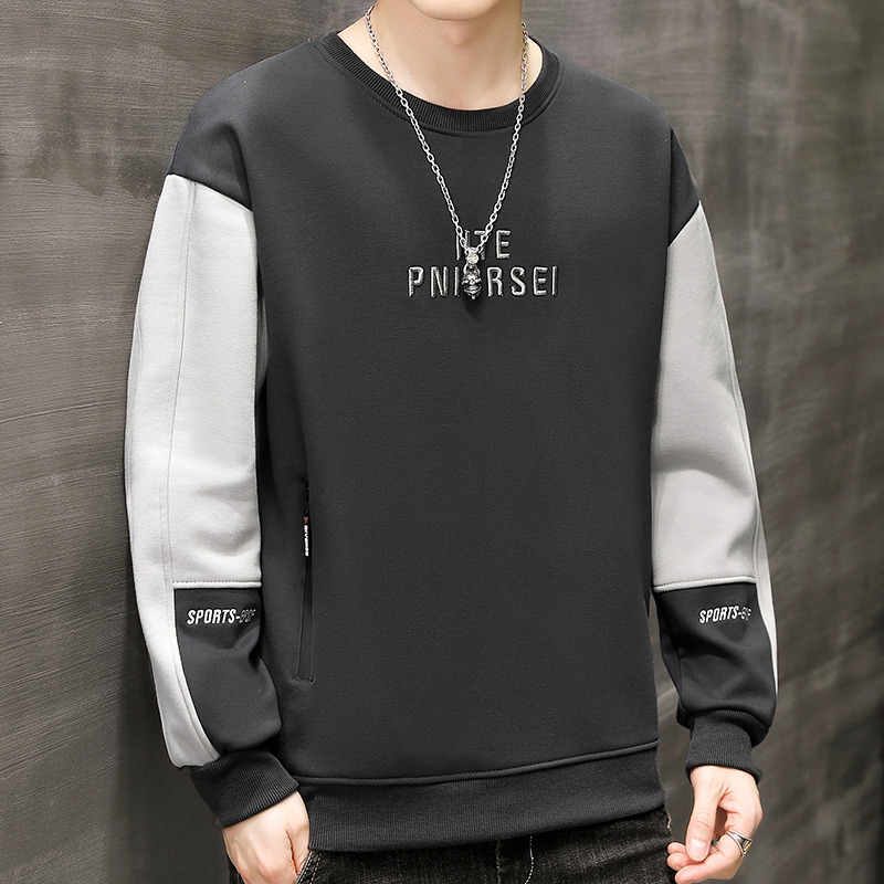 11261315.龙中龙 卫衣男士春秋款宽松帅气圆领打底衫男生新款长袖上衣