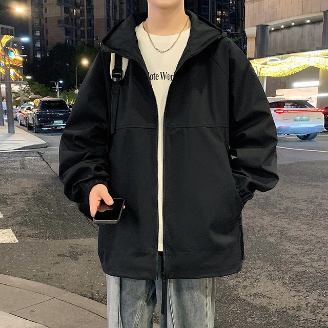 11266645.龙中龙 美式工装外套男春秋季潮牌宽松夹克男装青少年潮流秋冬款