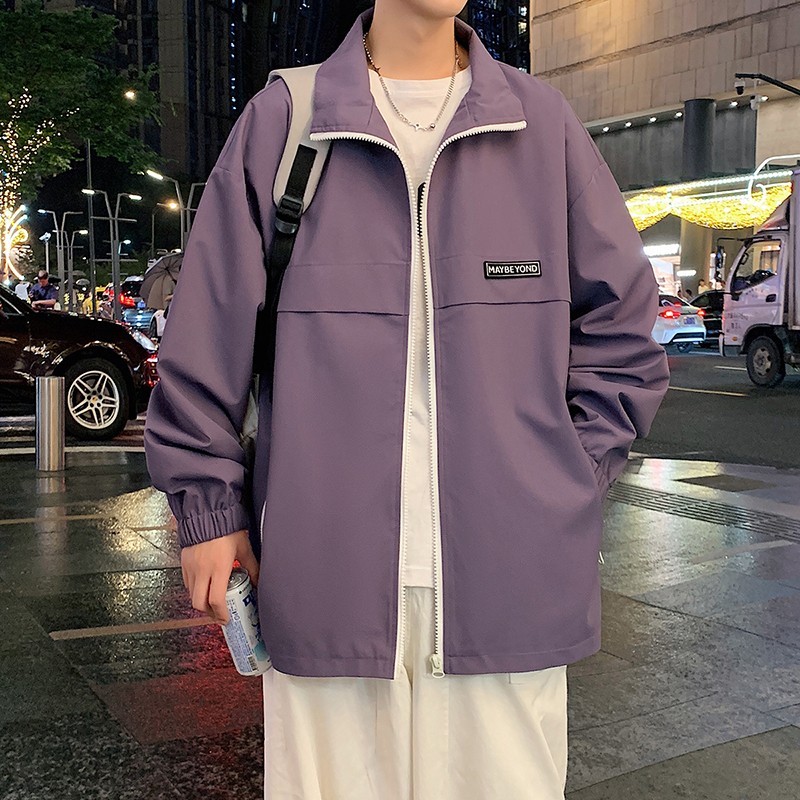 11268036.龙中龙 立领外套男士夹克秋季新款潮流百搭休闲上衣服男装