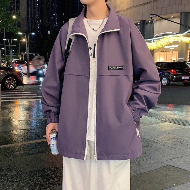 11268036.龙中龙 立领外套男士夹克秋季新款潮流百搭休闲上衣服男装