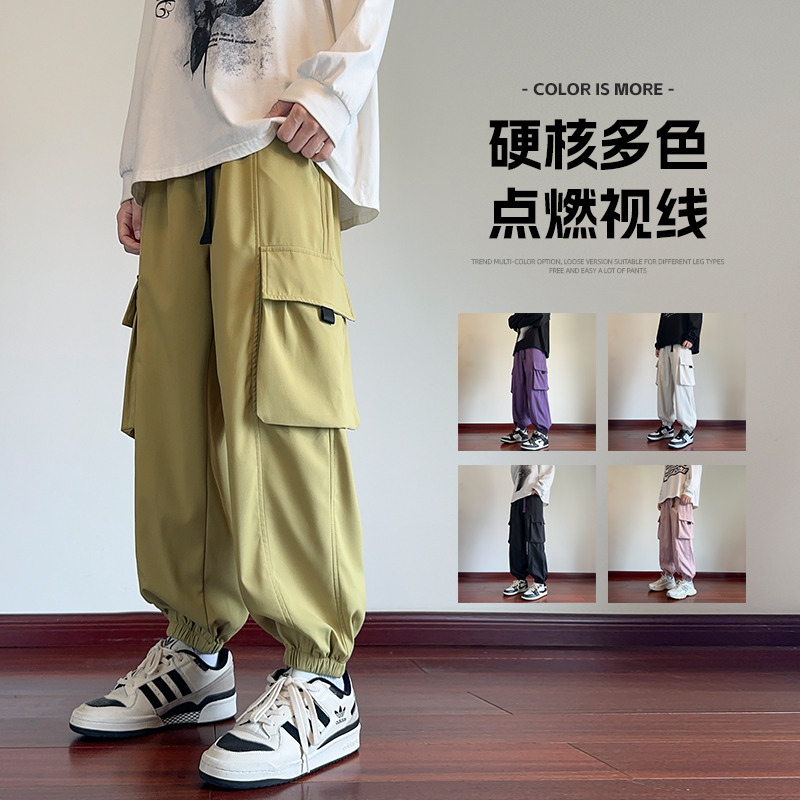 11772586.龙中龙 春夏新款男士运动裤青少年休闲束脚卫裤