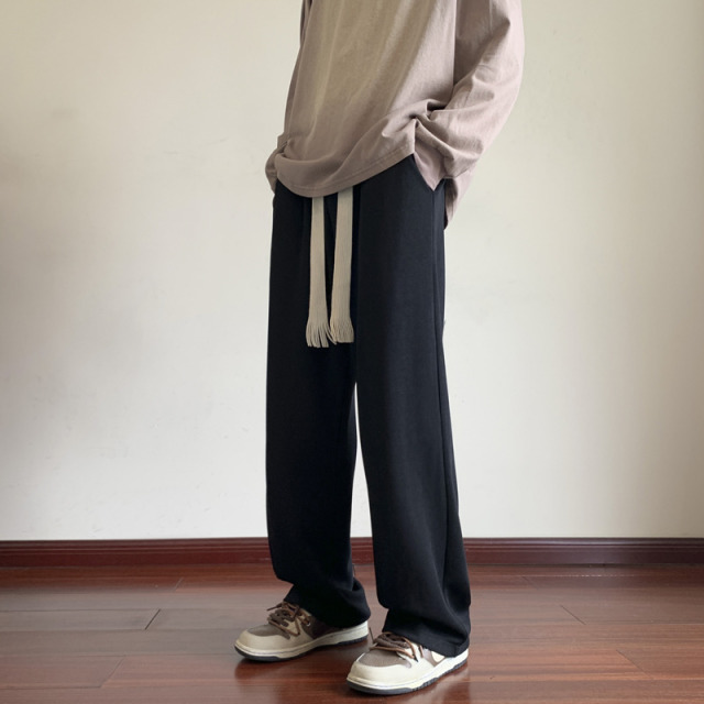 11773183.龙中龙 男款春夏季潮牌宽松直筒运动裤男生垂感阔腿休闲长裤