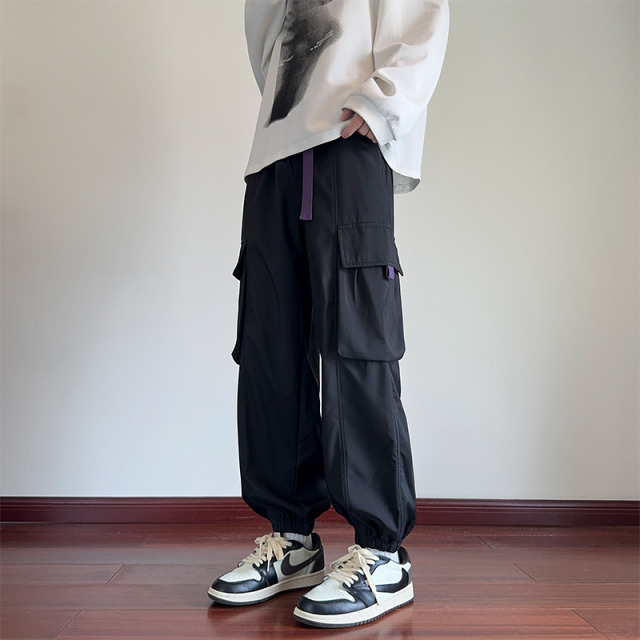 11772586.龙中龙 春夏新款男士运动裤青少年休闲束脚卫裤