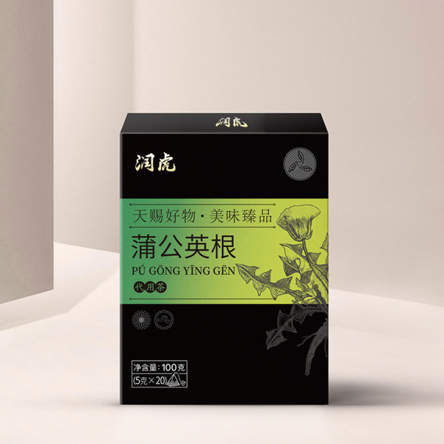 12627722.润虎 墨韵臻品 蒲公英根代用茶100克(5克*20)三角袋泡茶