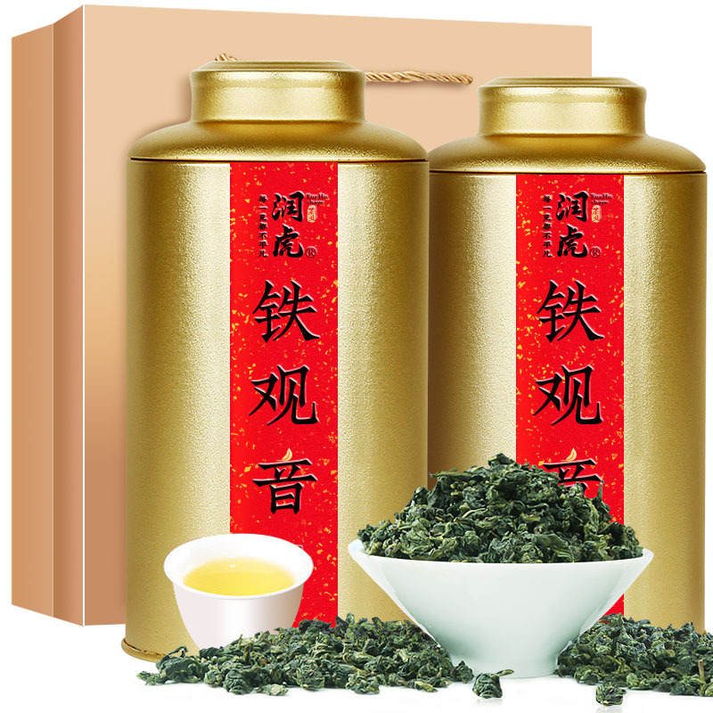 12627714.润虎 聚茶系列 清香铁观音(乌龙茶)504克(252克×2)/套