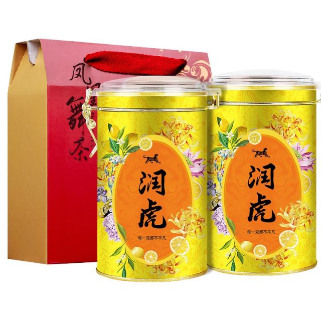 12627787.润虎 茶叶 红茶 金骏眉 年货节过节送礼送长辈自饮两相宜茶叶礼盒 红茶 250g