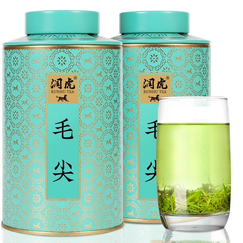 13149650.润虎茶叶 绿茶毛尖300g罐装自己喝嫩芽散装
