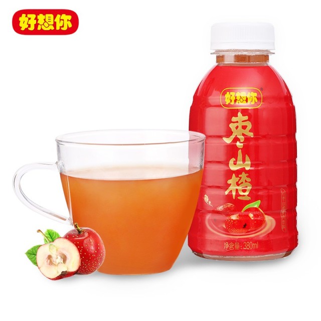 12675867.【49.8元任选5件】好想你枣山楂果肉饮料380ml*2瓶