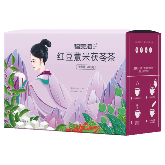 11398884.【福东海】红豆薏米茯苓茶200克/盒