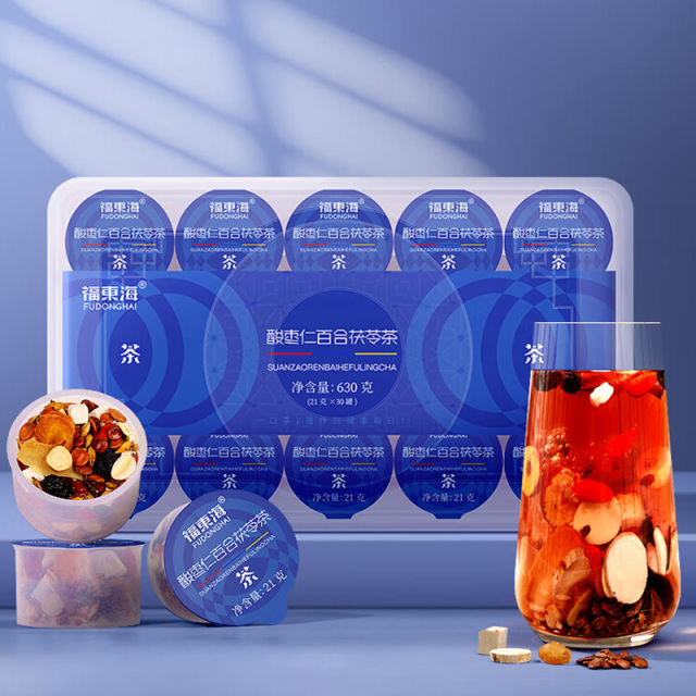 11399530.【福东海】酸枣仁百合茯苓茶630克/盒（小罐茶）