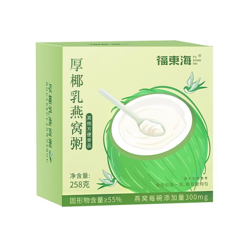 11406539.【5盒装】【福东海】厚椰乳燕窝粥258克/盒
