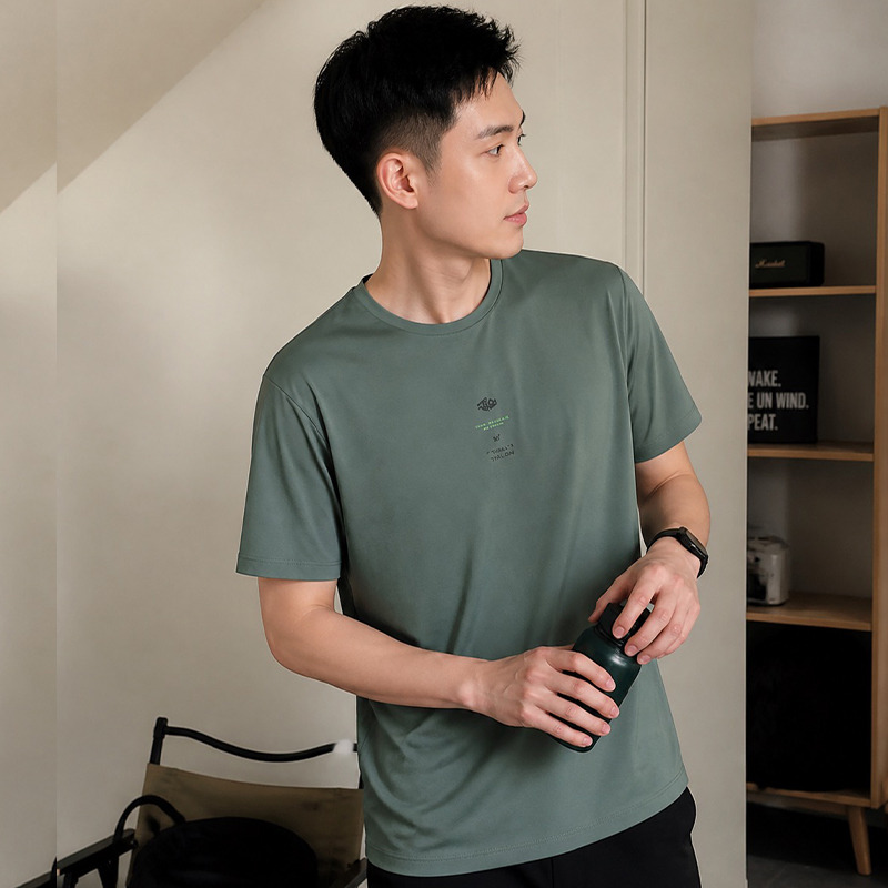 13674781.361度运动t恤男装新款舒适上衣圆领短T恤552524145