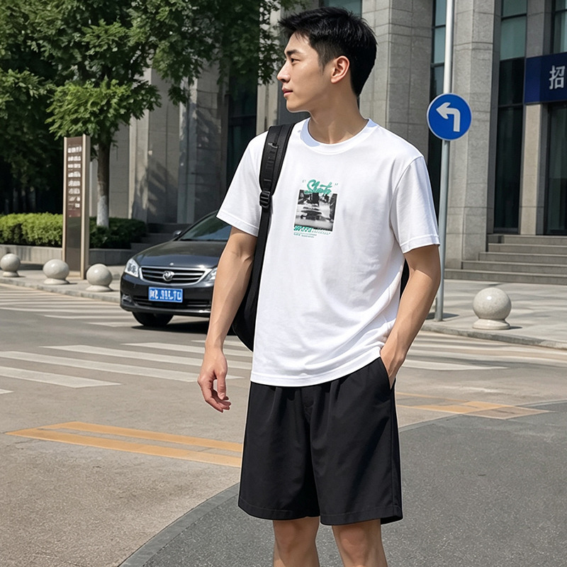 13674261.361°夏季圆领透气男装短T运动短袖552429122
