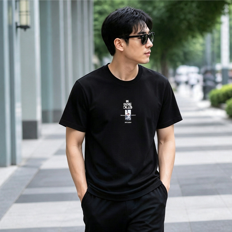 13513428.361°运动t恤男夏季新款常规舒适上衣圆领短T恤552524103C