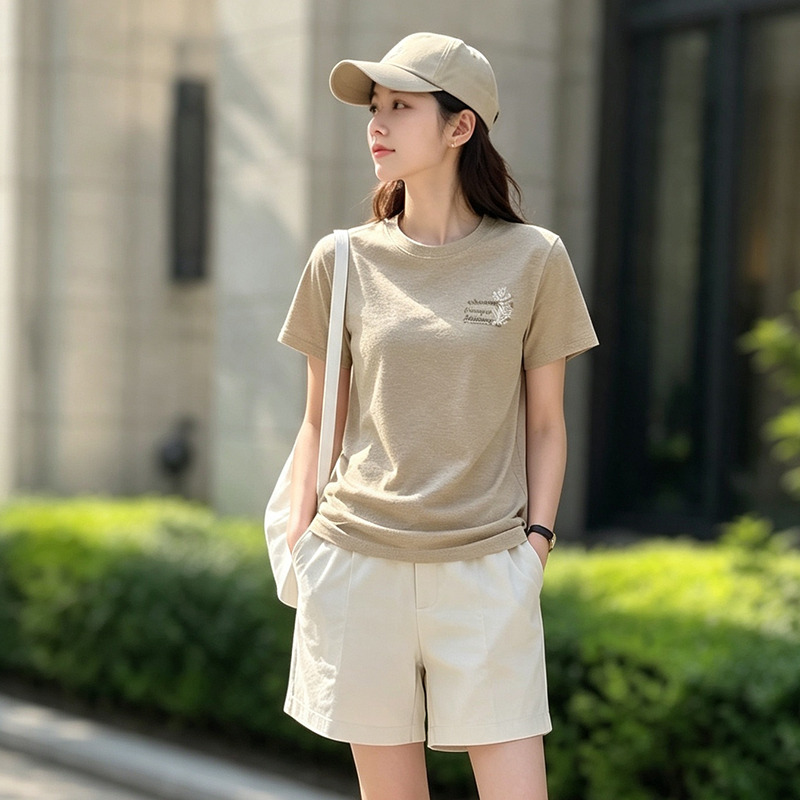13584885.361°运动t恤女装新款休闲舒适上衣圆领短T恤562523102